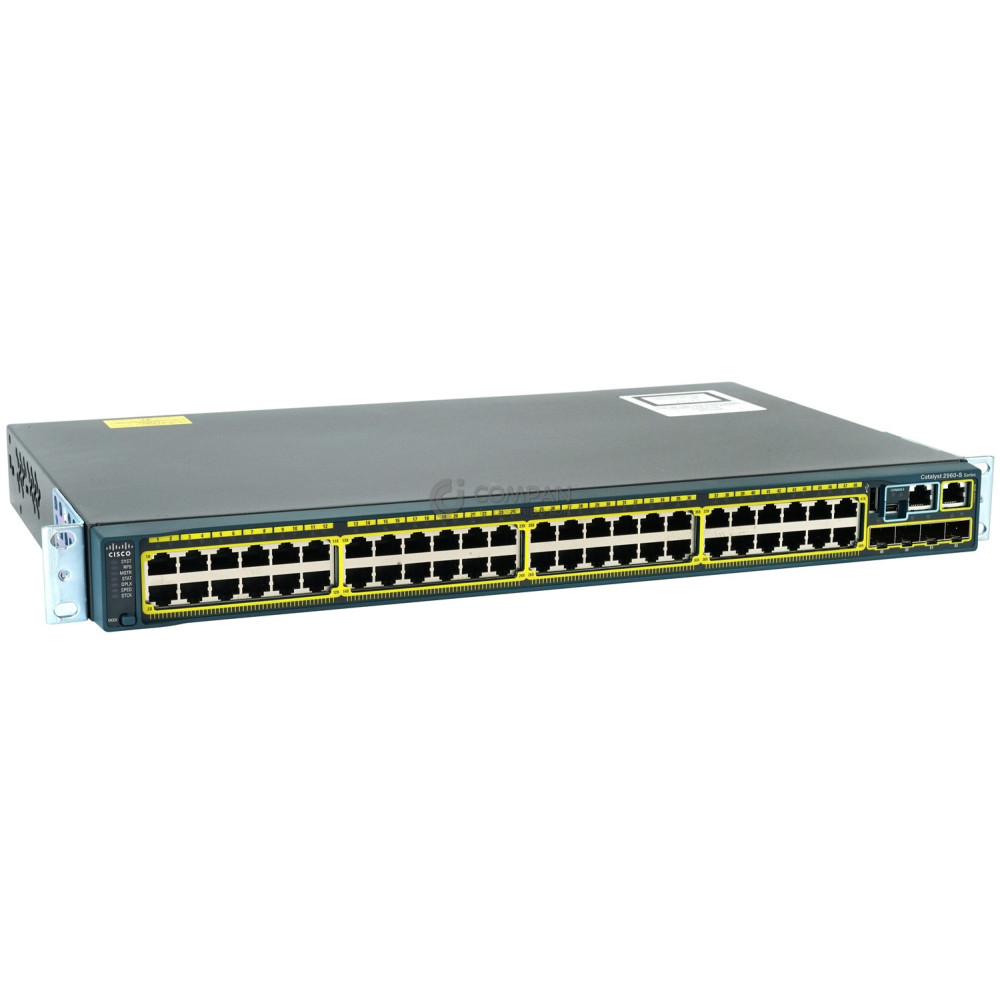 Cisco Catalyst WS-C2960S-48TS-L 48x RJ-45 1Gb 4x SFP 1Gb LANBASE Ethernet Switch